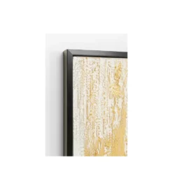 Obraz Abstract 80 cm x 120 cm złoto biały