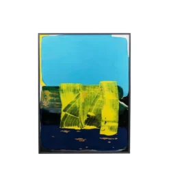 Obraz ABSTRACT HIGH GLOSS BLUE 120 x 160 cm