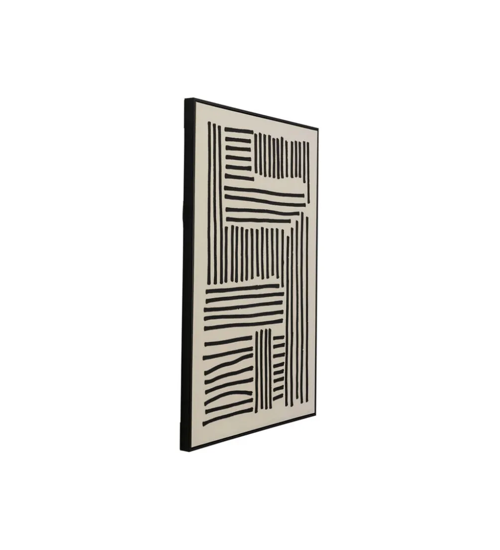 Obraz Artistic Line 110 x 70 cm biało czarny