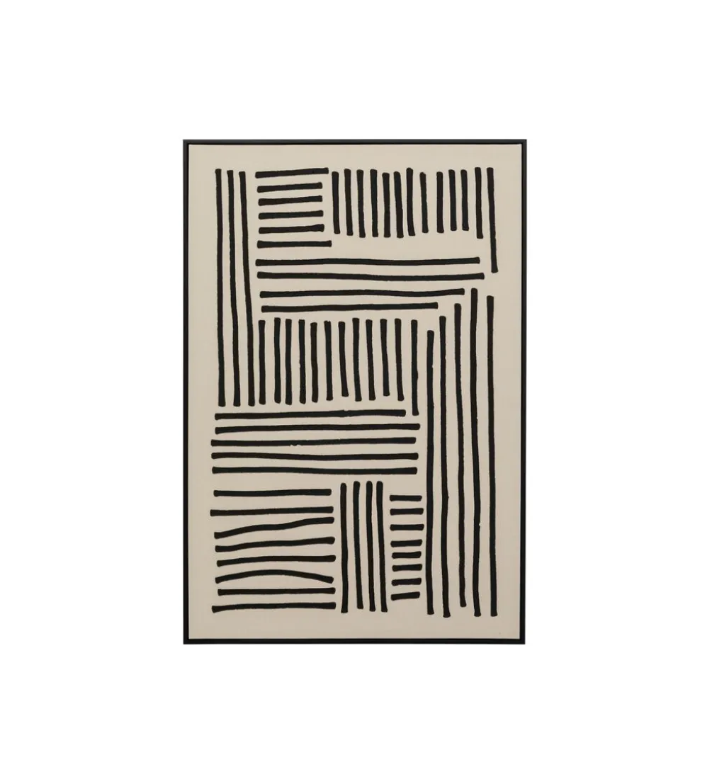 Obraz Artistic Line 110 x 70 cm biało czarny