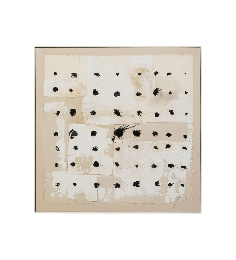 Obraz Creative Dots 120 cm x 120 cm naturalny