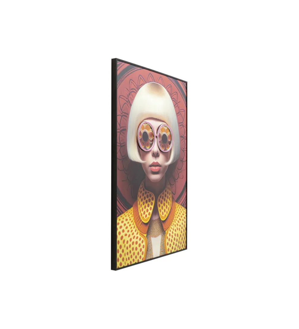 Obraz FANCY BLONDE LADY LED 120 x 80 cm
