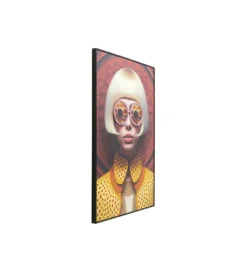 Obraz FANCY BLONDE LADY LED 75 x 55 cm
