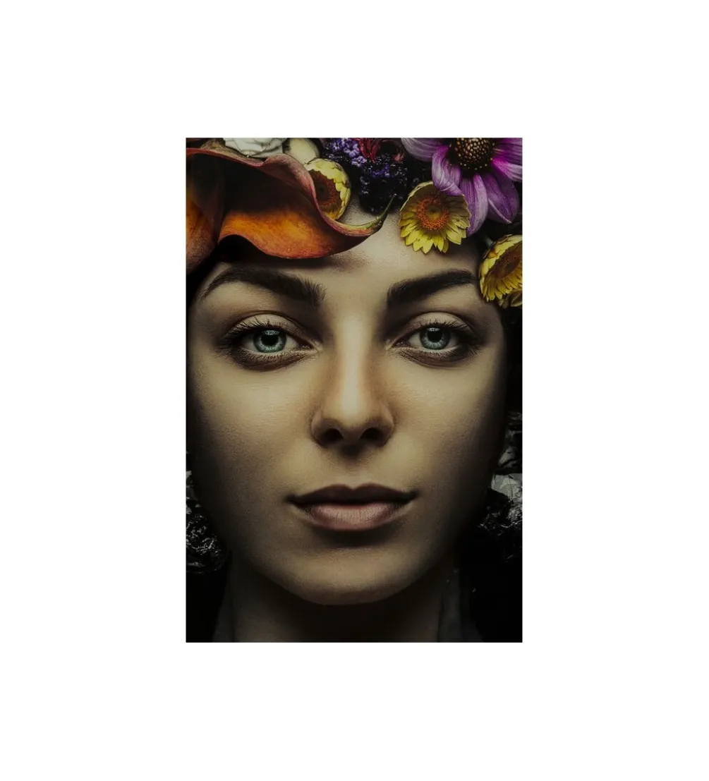 Obraz Flower Art Lady 120 cm x 120 cm