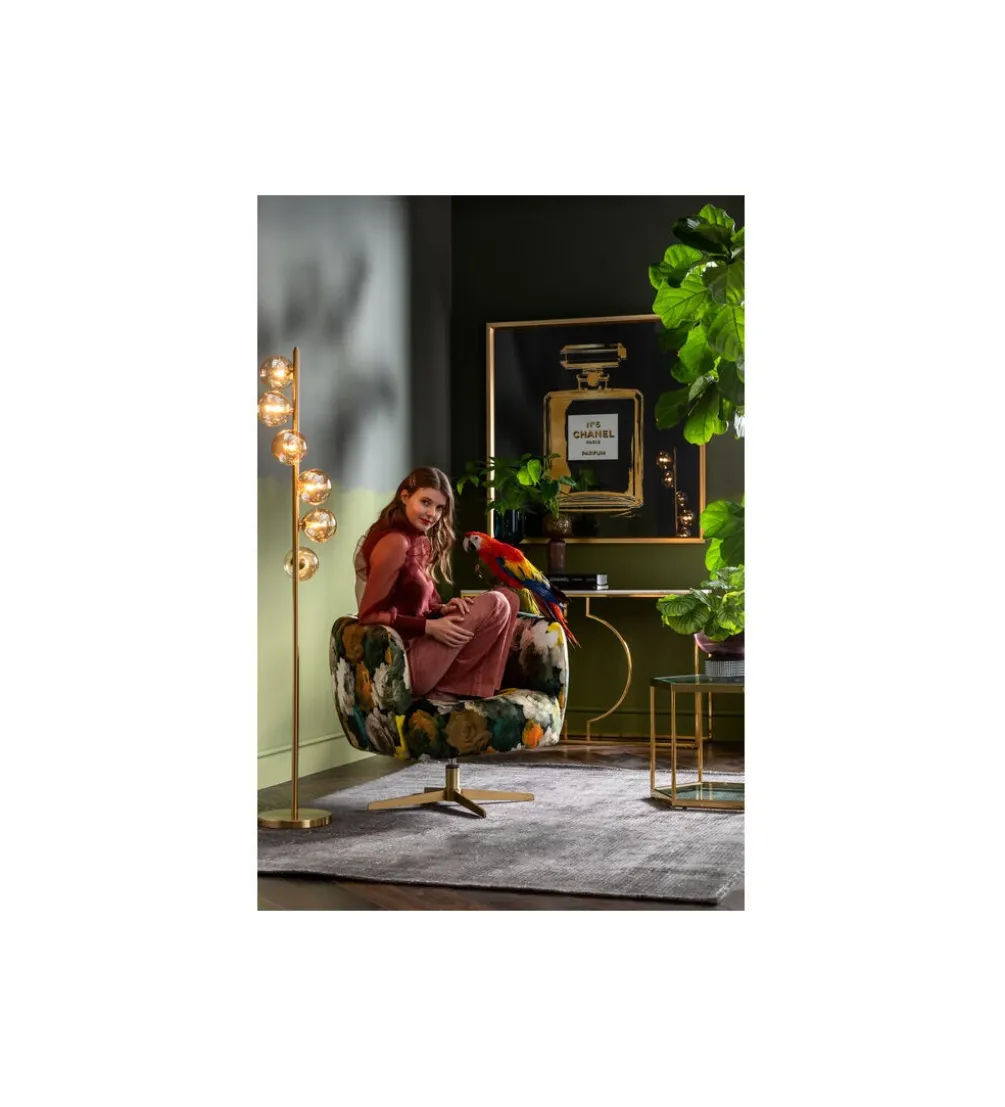 Obraz FRAGRANCE 115 x 115 cm złoty