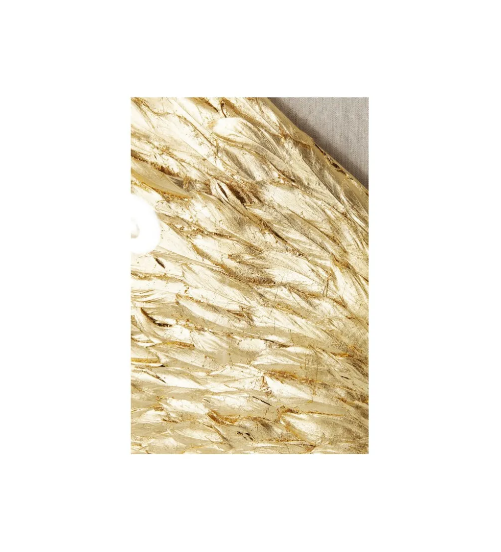 Obraz GOLD WINGS 120 x 120 cm biało złoty