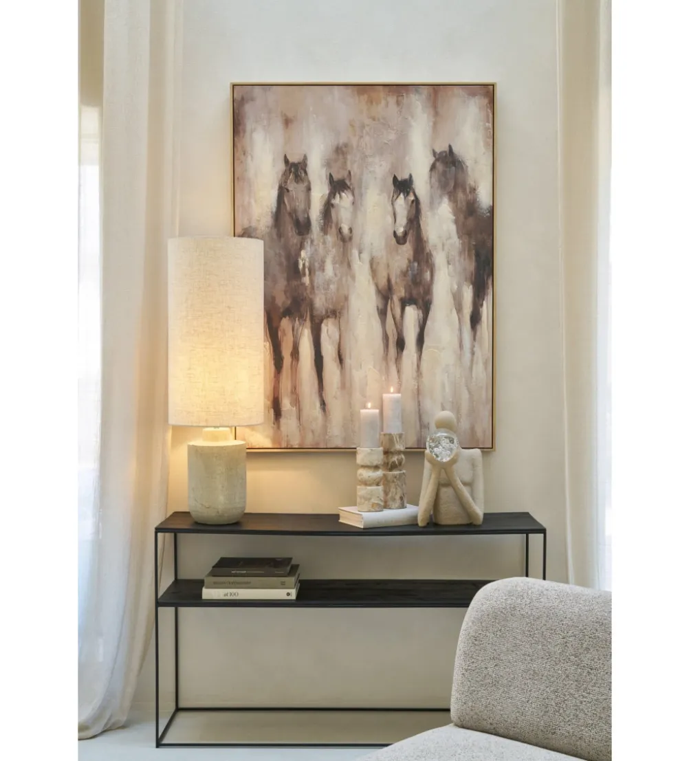 Obraz HORSE 142 x 102 cm beżowy