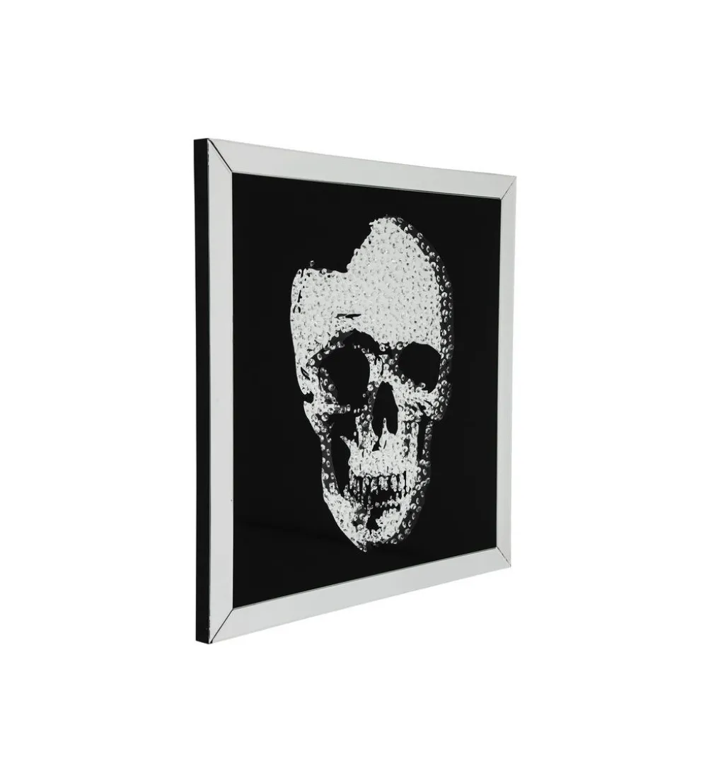 Obraz lustro Skull 100 cm x 100 cm