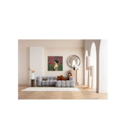 Obraz NOUVEAU FLEUR 120 x 120 cm szklany