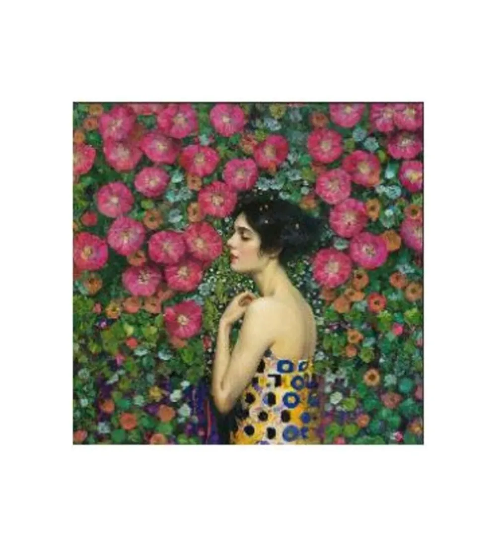 Obraz NOUVEAU FLEUR 120 x 120 cm szklany