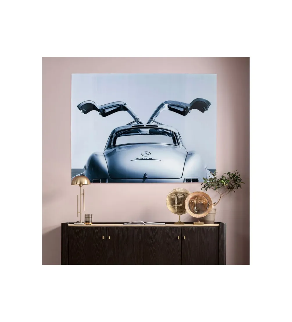 Obraz OLDRIMER BACK 160 x 120 cm srebrny