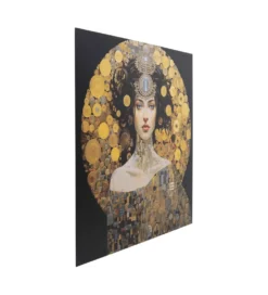 Obraz OMNIGIR 120 cm x 120 cm szłoto czarny