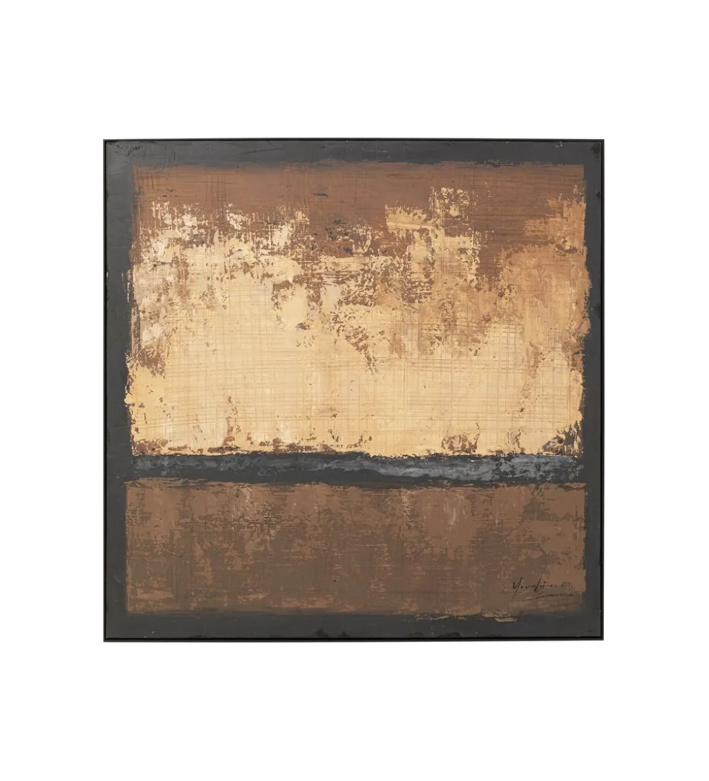 Obraz Silence Brown 120 cm x 120 cm