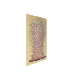 Obraz Touched Flower Boat Gold Pink 80 cm x 100 cm