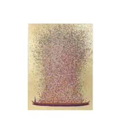 Obraz Touched Flower Boat Gold Pink 80 cm x 100 cm