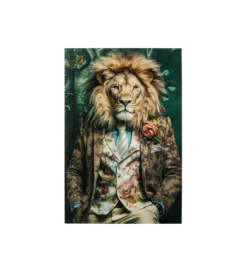 Obraz MISTER LION 150 x 100 cm szklany