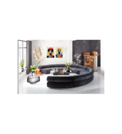 Obraz MUSE RETRO LADY 80 x 120 cm żółty
