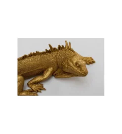 Ozdoba ścienna LIZARD 31 x 11 cm złota