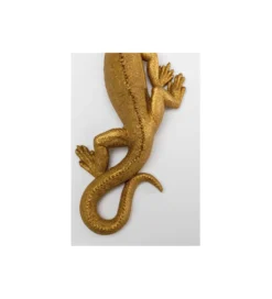 Ozdoba ścienna LIZARD 31 x 11 cm złota