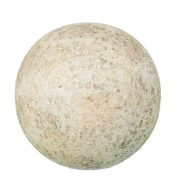 Ozdoba RUSTIC 10 cm ceramiczna kula biała