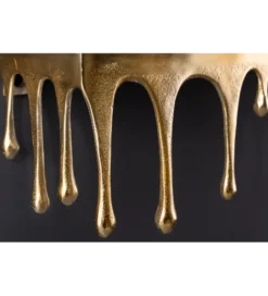 Ozdoba ścienna LIQUID LINE 60 cm antyczne złoto