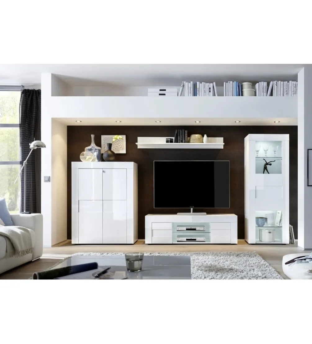 Półka ścienna EASY 138 cm biała