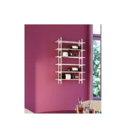 Półka wisząca na wino CAPE 45 x 68 cm beżowa