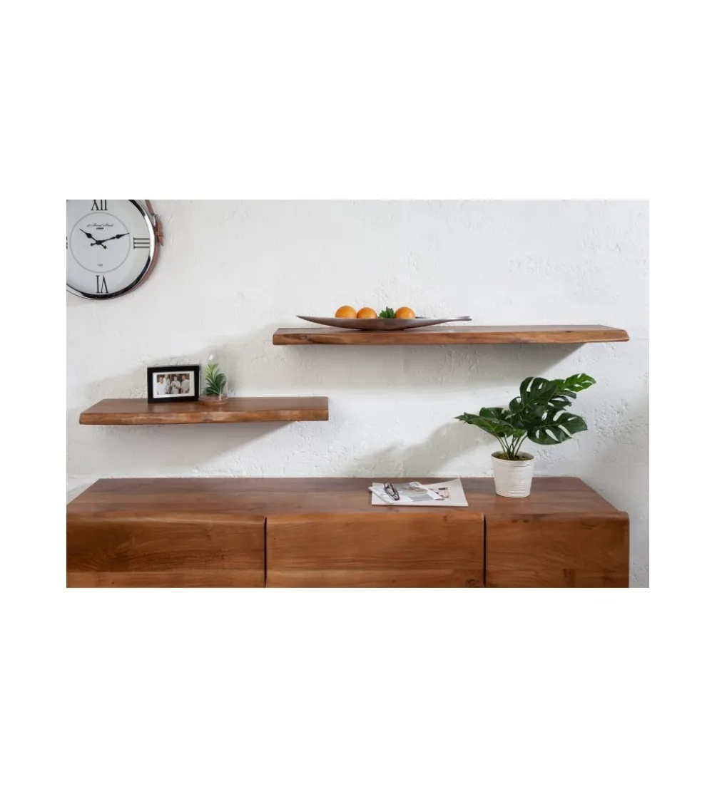 Półka ścienna ARKTYKA Mammut 80 cm drewno akacja honey