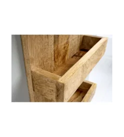 Półka ścienna CASTELO 80 cm drewno mango