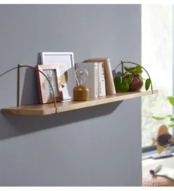 Półka ścienna FREJA 100 cm drewno mango
