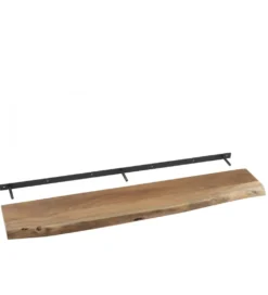Półka ścienna GERARD 115 cm drewno akacja
