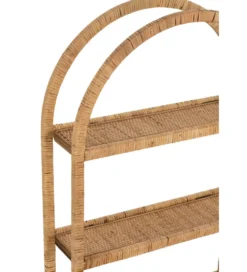 Półka ścienna Plank 56 cm rattan