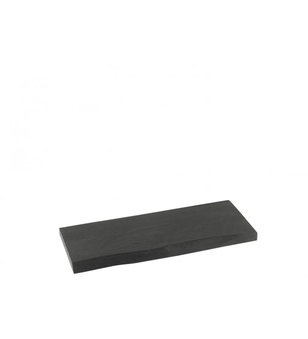 Półka GERARD 70 cm drewno mango czarna