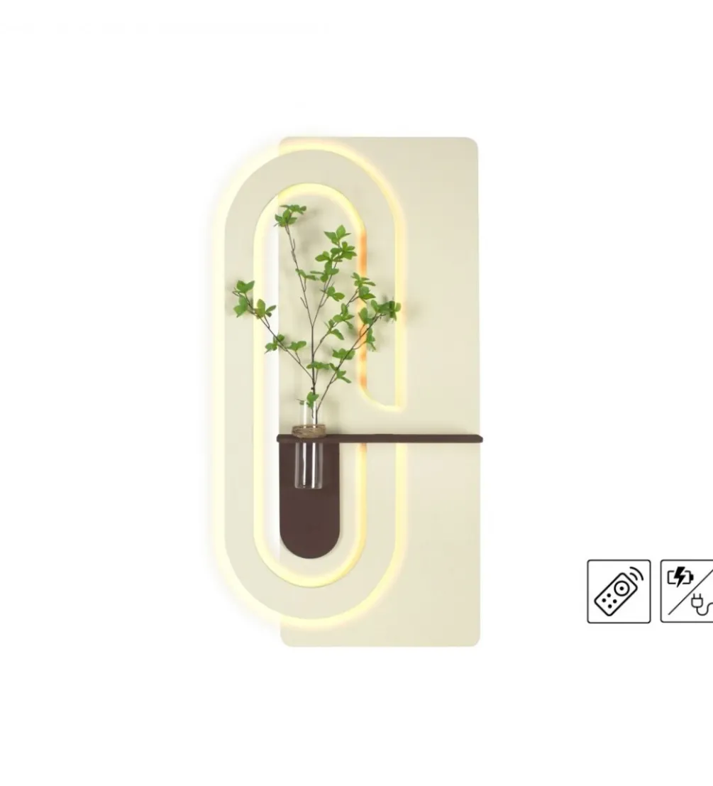 Półka kwiatowa RELIEVE 60 x 120 cm kształt litery C