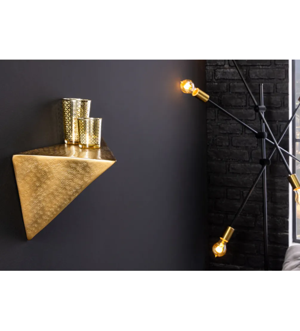 Półka PYRAMID 40 cm złota