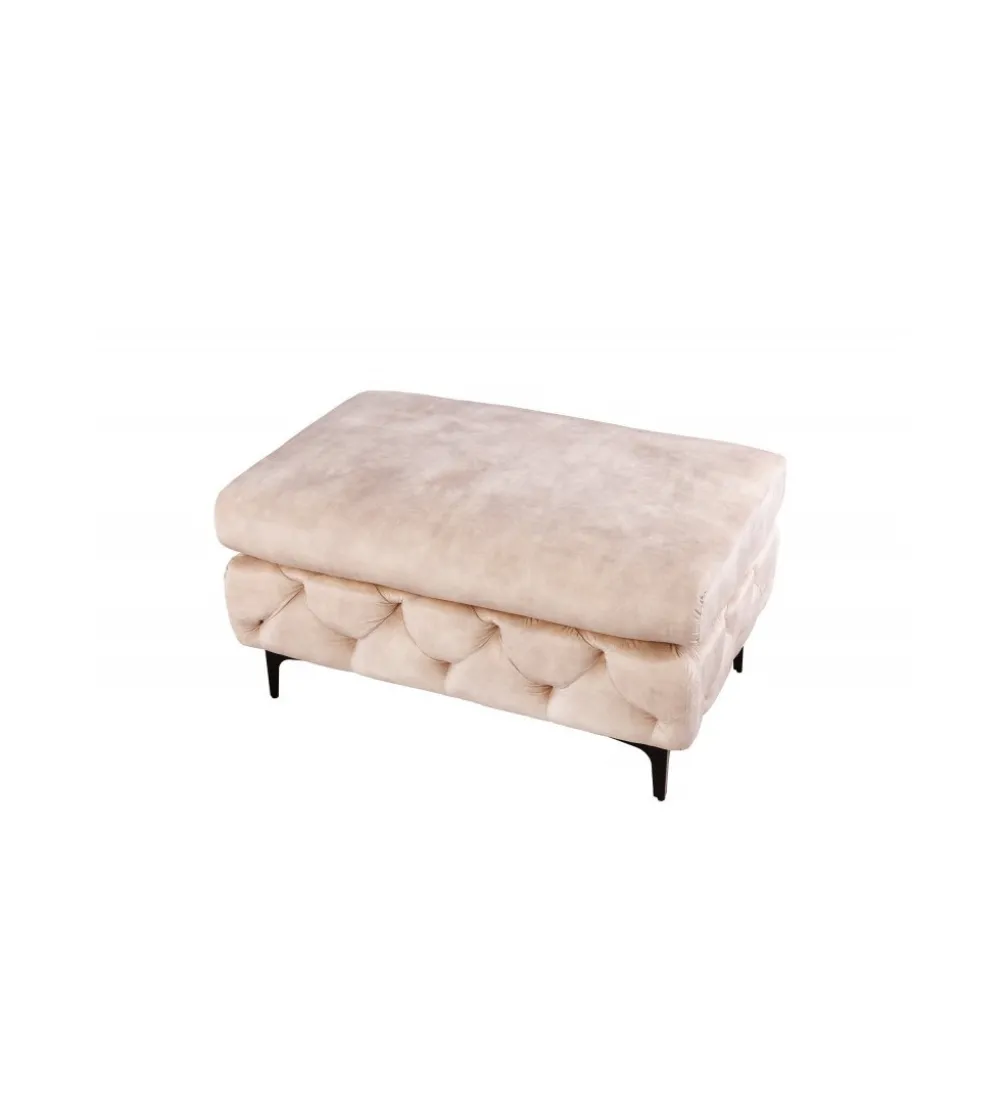 Podnóżek SOFIJA Modern Barock 92 cm beżowy