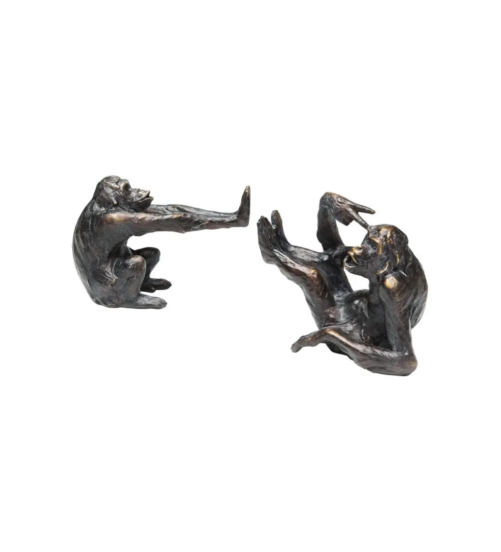 Podpory na książki Monkey set 2 ciemnobrązowe