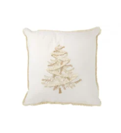 Poduszka Tree 45 cm biało złota
