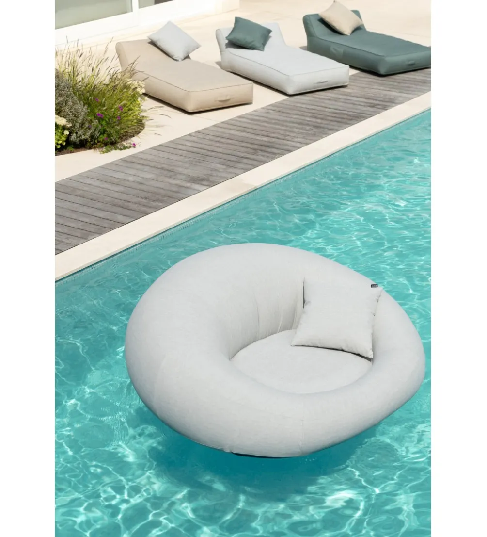 Pufa basenowa DONUT 175 cm szary