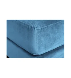 Pufa CANIS Velvet 80 cm niebieska