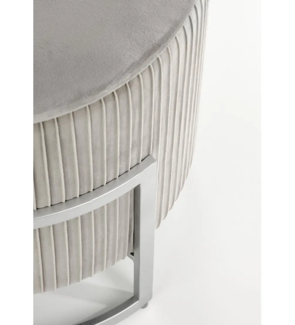Pufa CRICET 40 cm jasnoszara