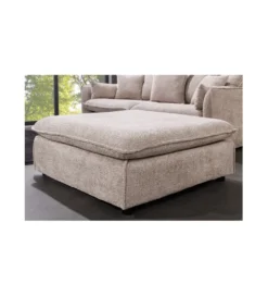 Pufa HEAVENLY Heaven 100 cm Bouclé beżowa