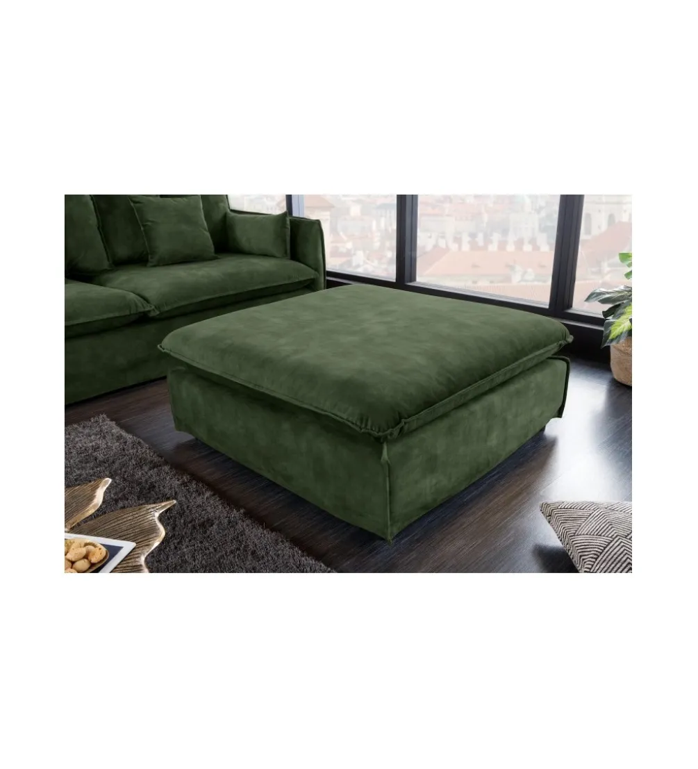 Pufa HEAVENLY Heaven 100 cm ciemnozielona