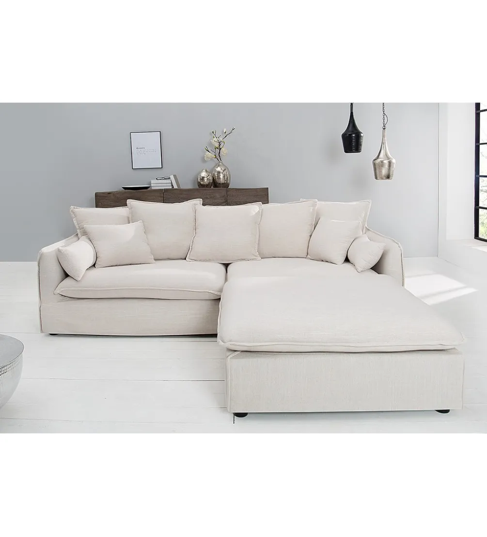 Pufa HEAVENLY Heaven 100 cm naturalny len