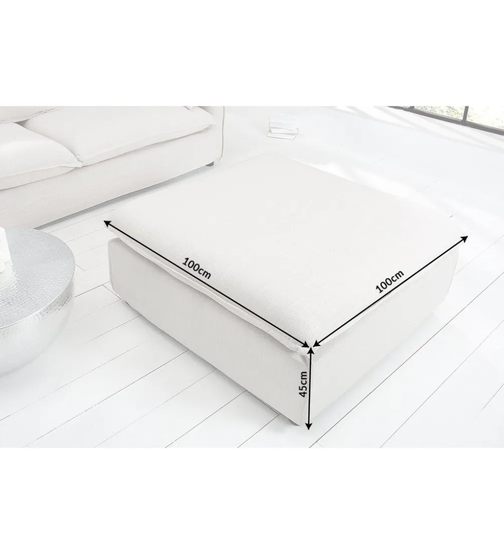Pufa HEAVENLY Heaven 100 cm naturalny len
