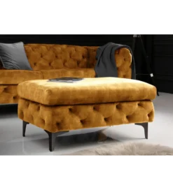 Pufa MODERN BAROCK 90 cm antyczny brąz