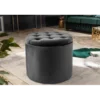 Pufa MODERN BAROCK STORAGE 50 cm welur szary