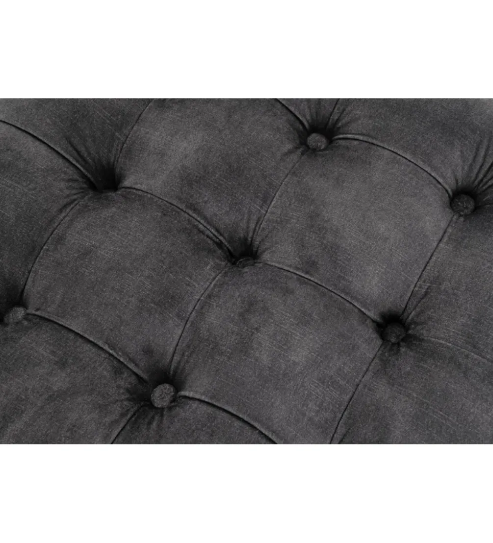 Pufa MODERN BAROCK STORAGE 50 cm welur szary