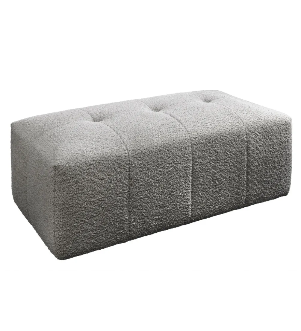Pufa ROYAL 120 cm bouclé szara