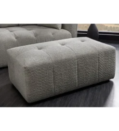 Pufa ROYAL 120 cm bouclé szara